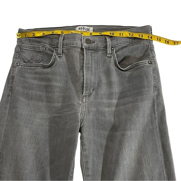 Agolde Stretchy High Rise Jeans in Gray size 29 high waist - Picture 9 of 16